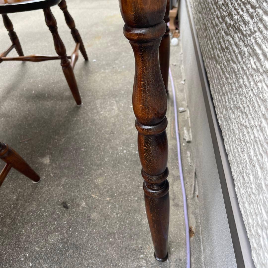 ニコぶたキツツキ 飛騨産業 ウィンザーチェア 2脚 古家具 木製ダイニング