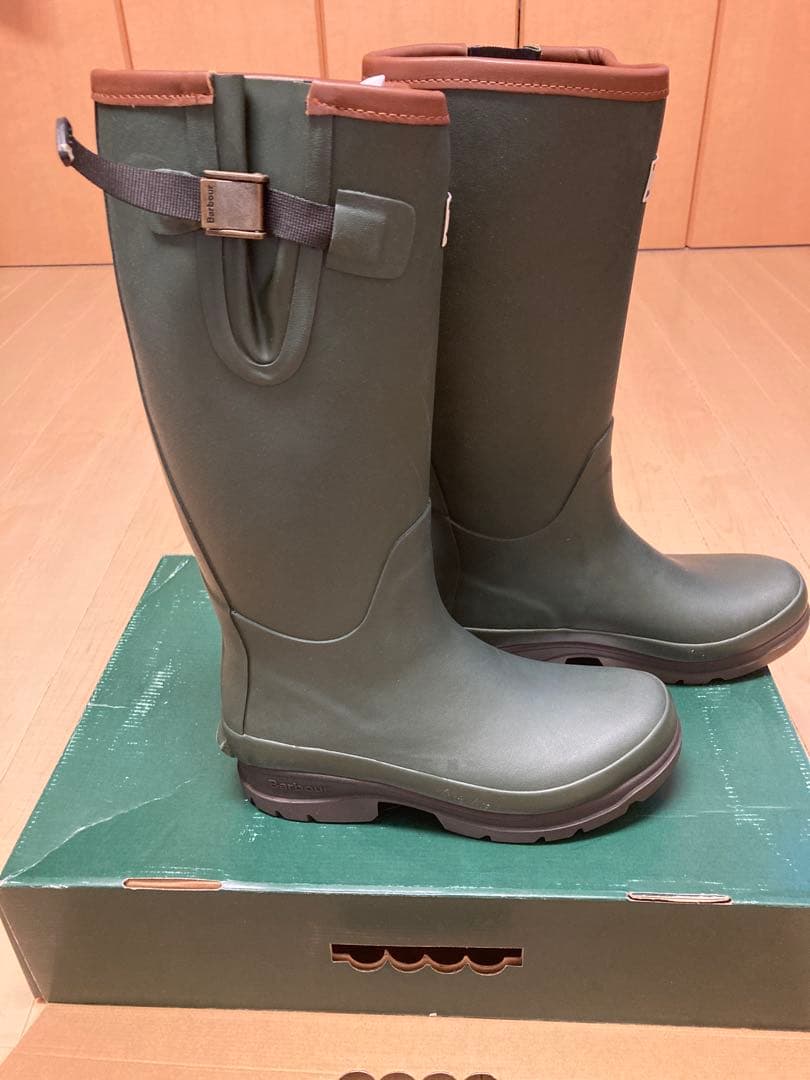 Barbour レインブーツ UK9 バブアー