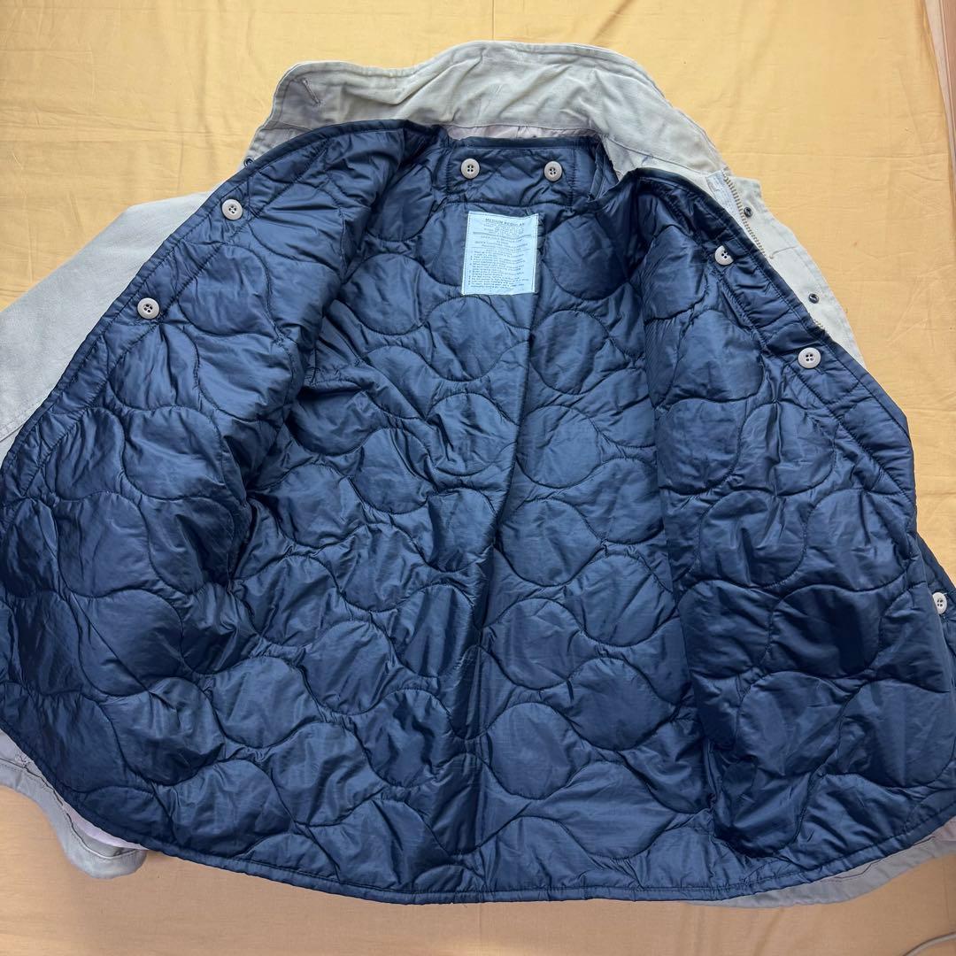 美品　ALPHA m65 ベージュ M-R フィールドジャケット　ライナー付