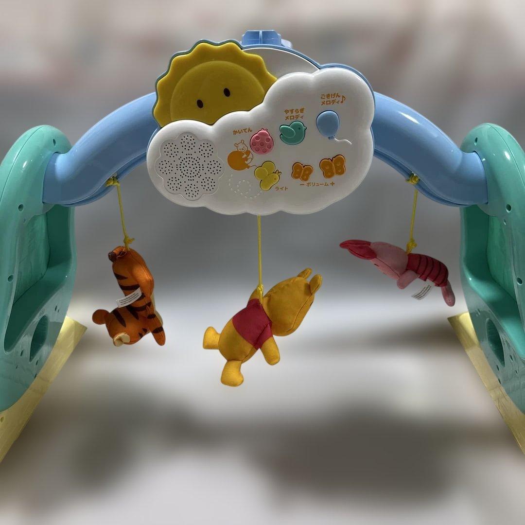 【完品】　プーメリー　くまのプーさん　へんしんメリー　電池つき