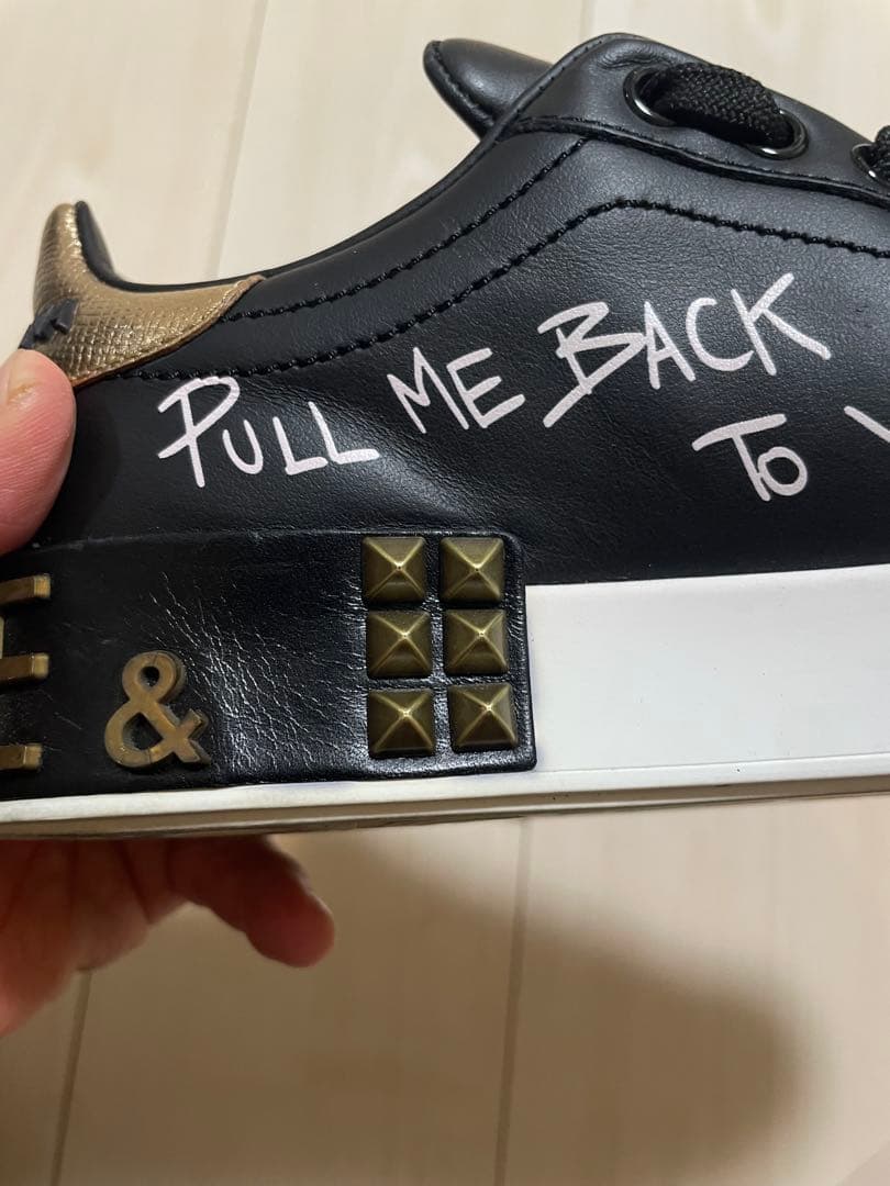 PORTOFINO / ナッパカーフスキン パッチ＆アップリケ スニーカー