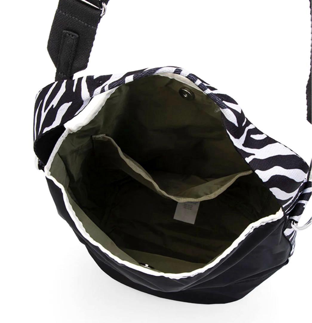 【ほぼ未使用】レスポートサック ショルダーノワールゼブラ