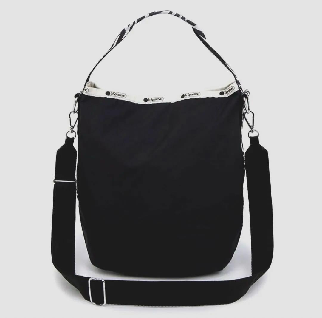 【ほぼ未使用】レスポートサック ショルダーノワールゼブラ