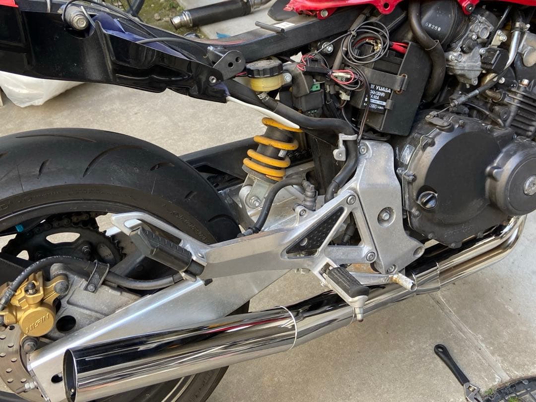 売上金でflex 即日返信 ホーネット250 プリティレーシングショート管