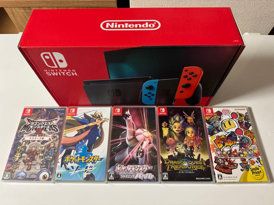 Nintendo Switch 本体　ソフト5本セット