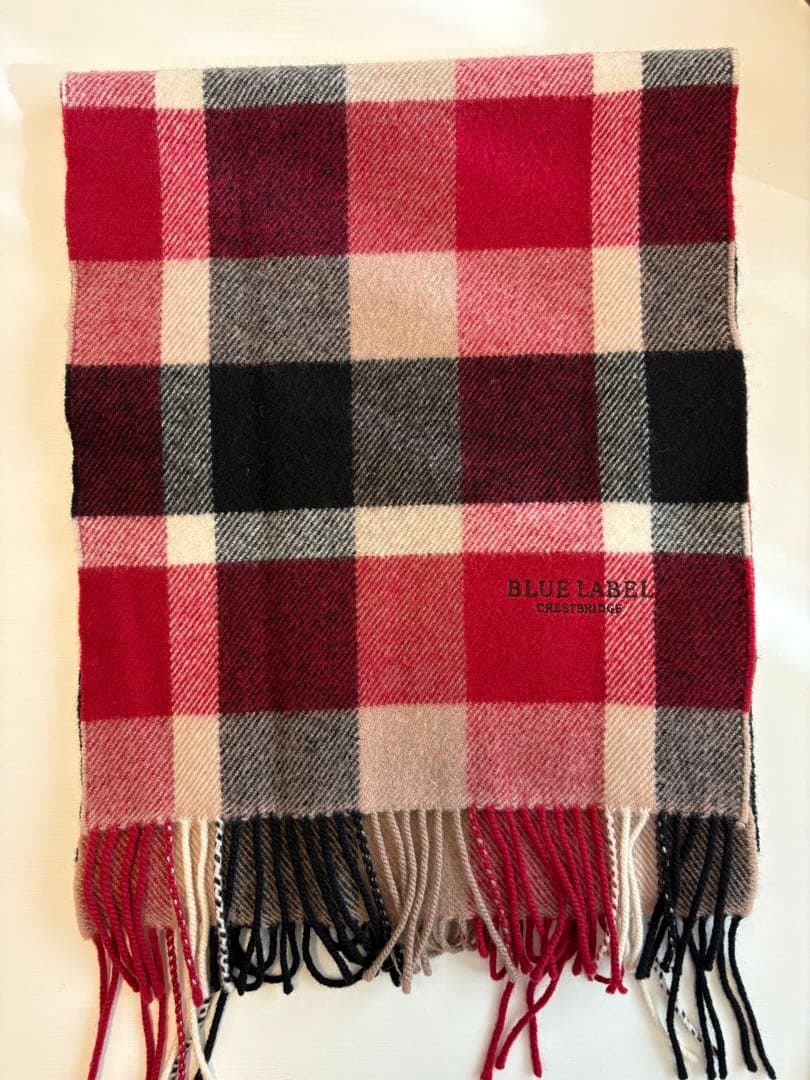 BLUE LABEL チェック柄マフラー