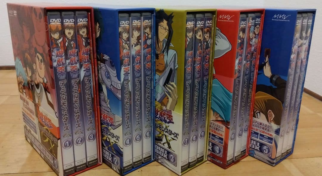 遊戯王デュエルモンスターズＧＸ ＤＶＤＢＯＸ １〜５【中古品】帯付き・欠品無し