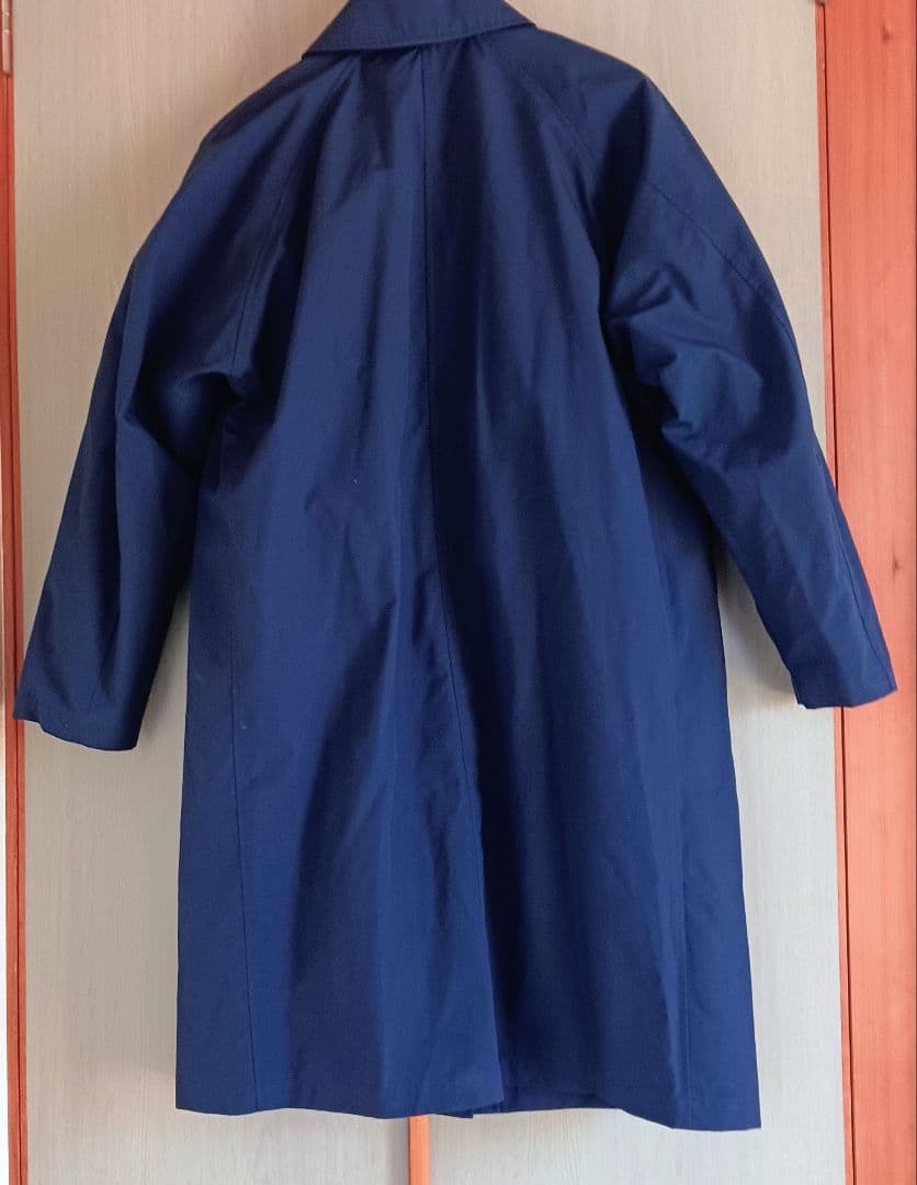 TAION ダウンインナー付きステンカラーコート　ネイビー L