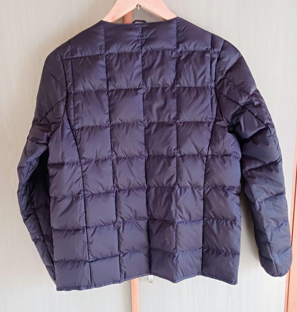 TAION ダウンインナー付きステンカラーコート　ネイビー L