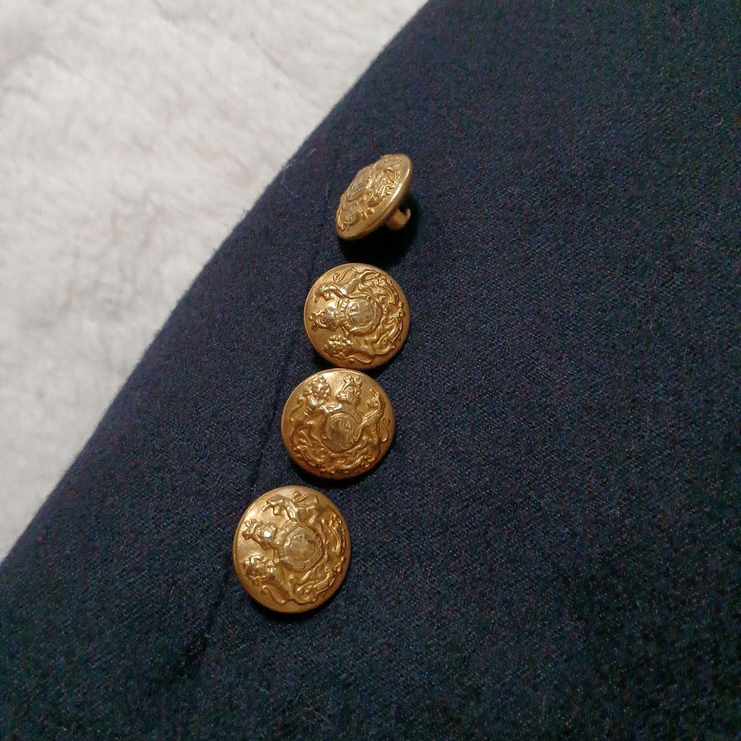 ポロラルフローレン 金ボタン テーラードジャケット ブレザー 紺ブレ ネイビー