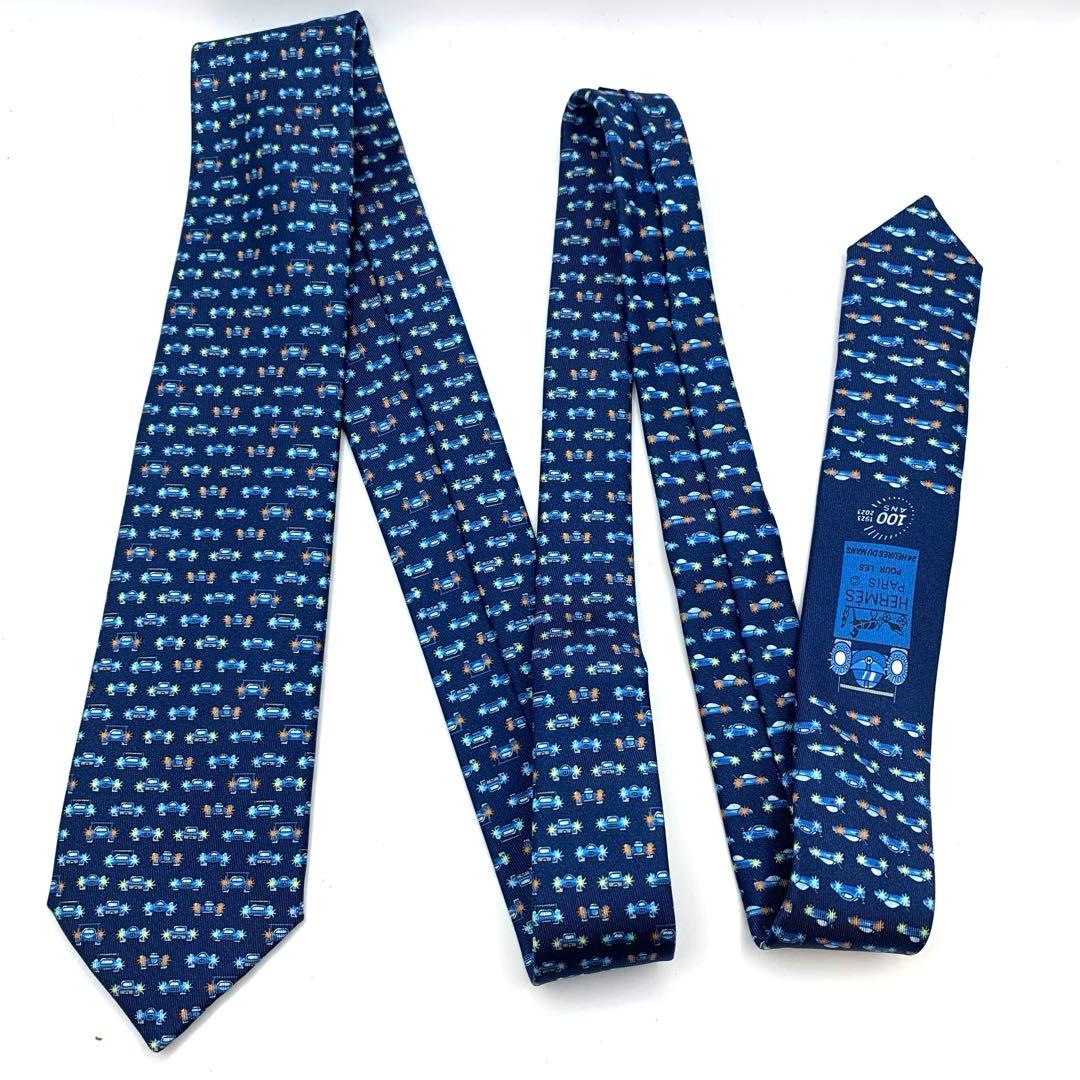 【限定品】HERMES エルメス ネクタイ ルマン24時間 100周年限定