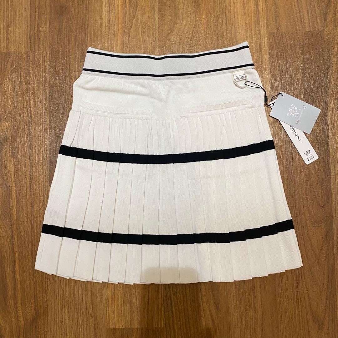 【SY32 SWEET YEARS】レディース ニットスカート M ホワイト