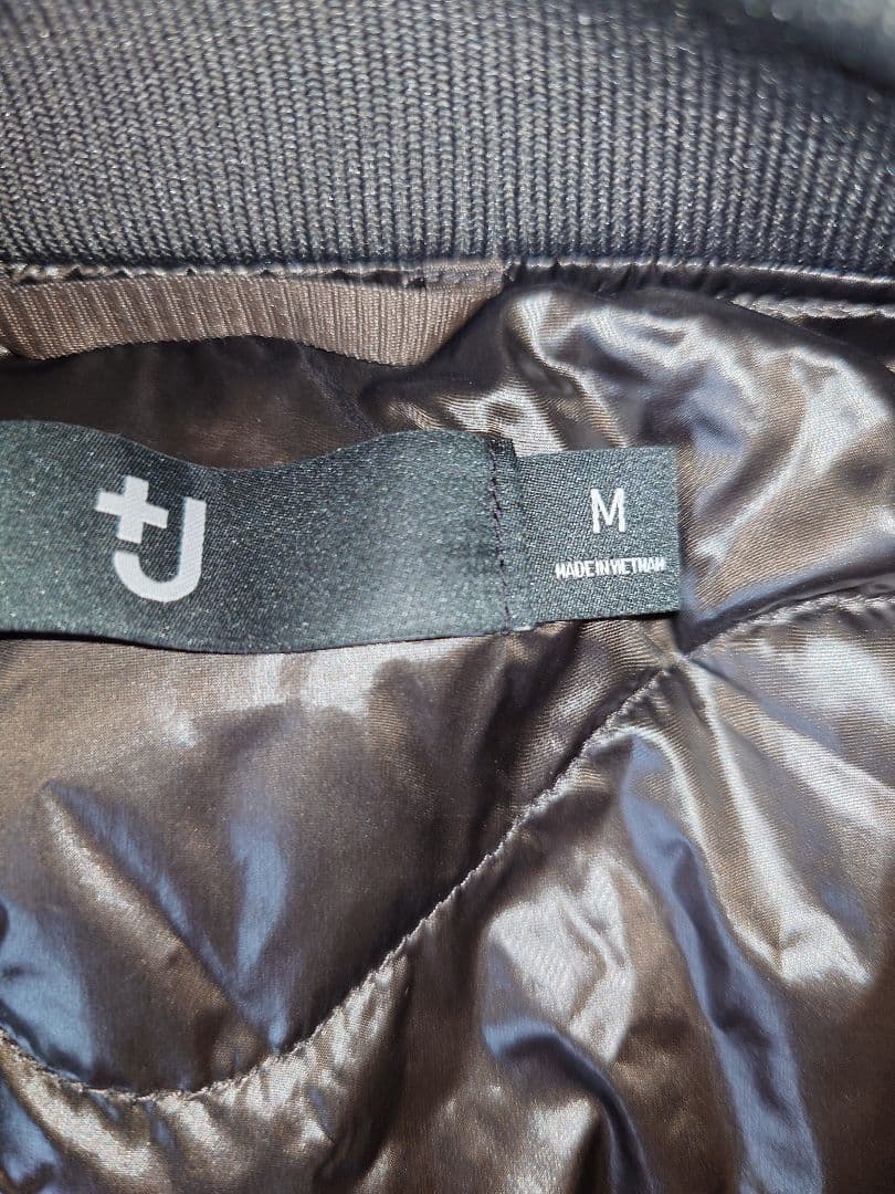 ユニクロ　+J復刻ハイブリッドダウンオーバーサイズMA1　Mサイズ　グレイ