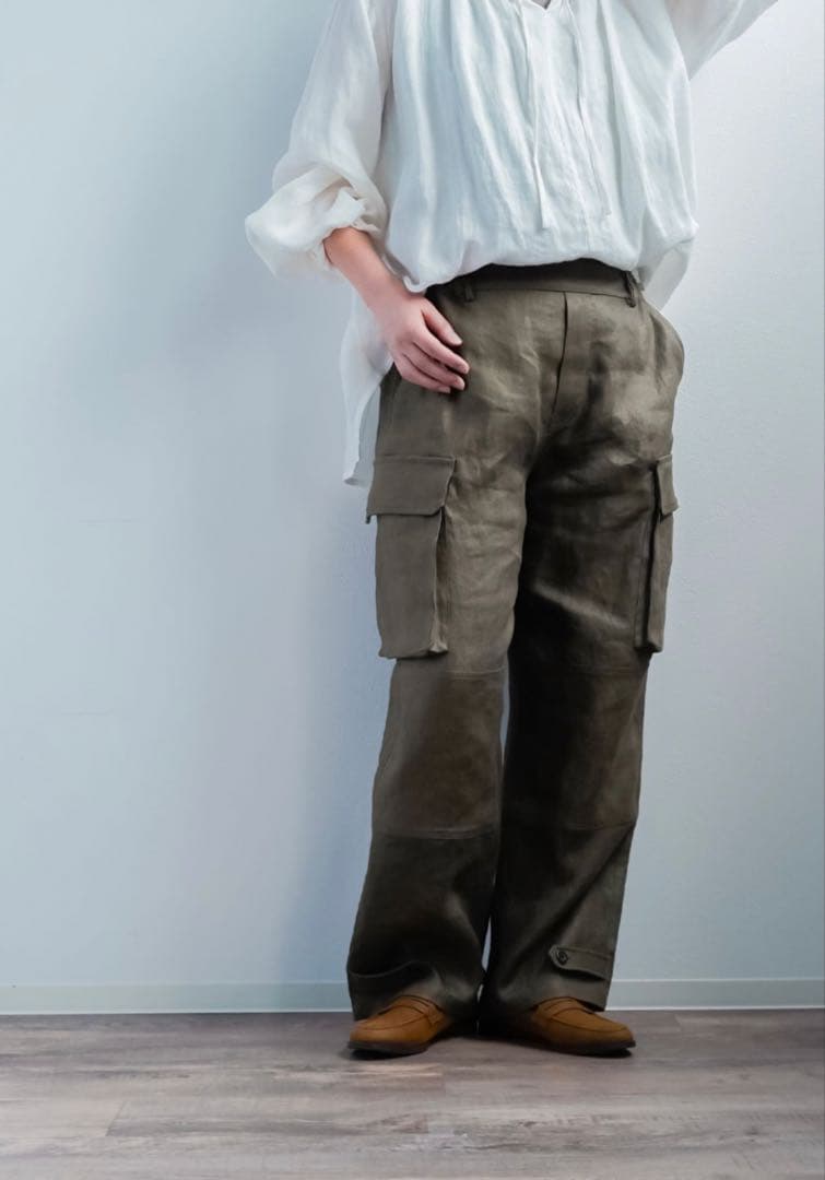 【wafu. 】ヘリンボーンカーゴパンツ