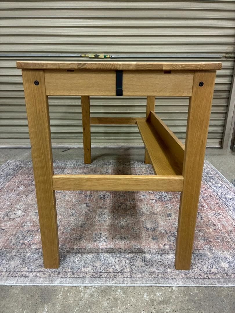 廃盤品 無印良品 オーク無垢材 デスク キャビネット セット