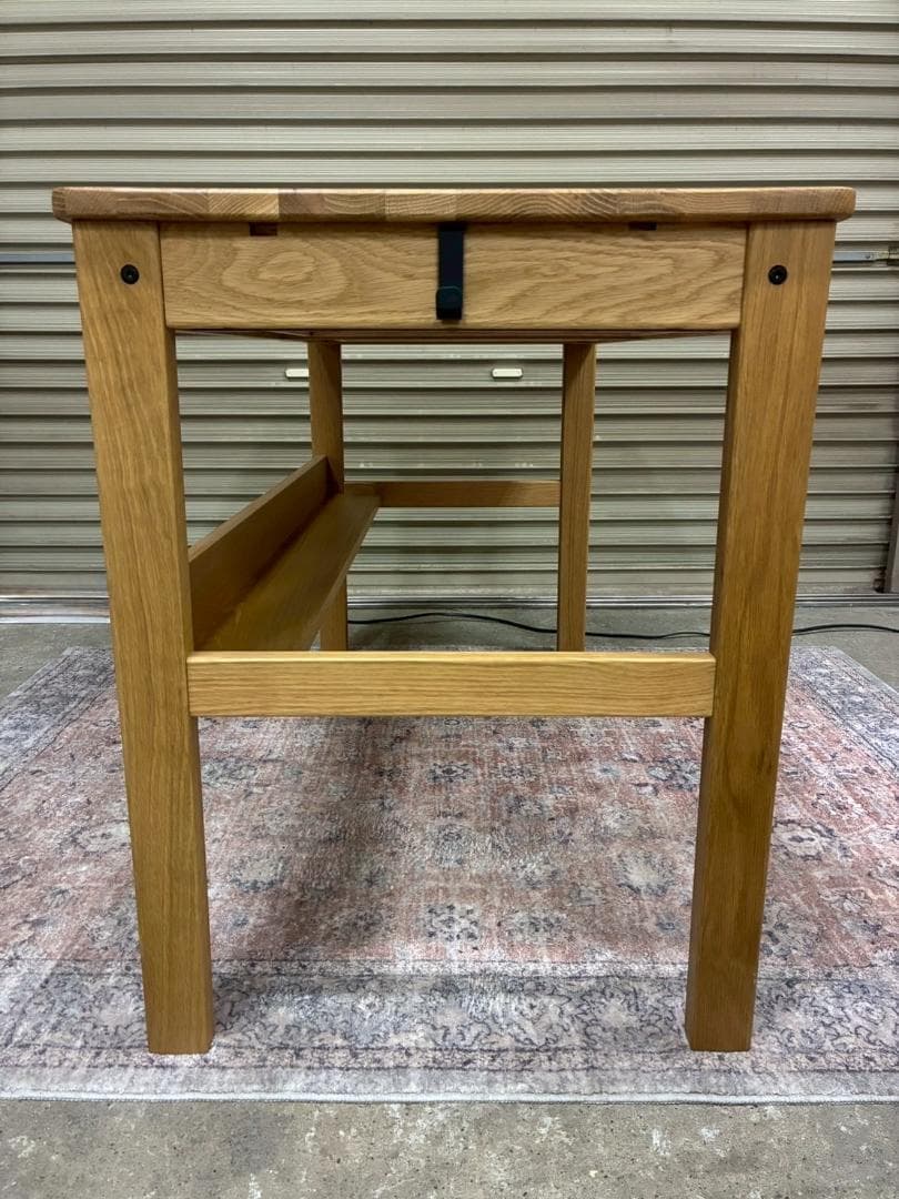 廃盤品 無印良品 オーク無垢材 デスク キャビネット セット