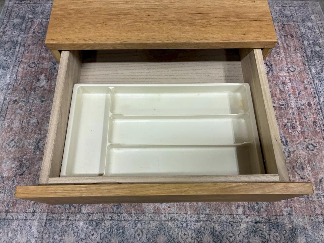 廃盤品 無印良品 オーク無垢材 デスク キャビネット セット