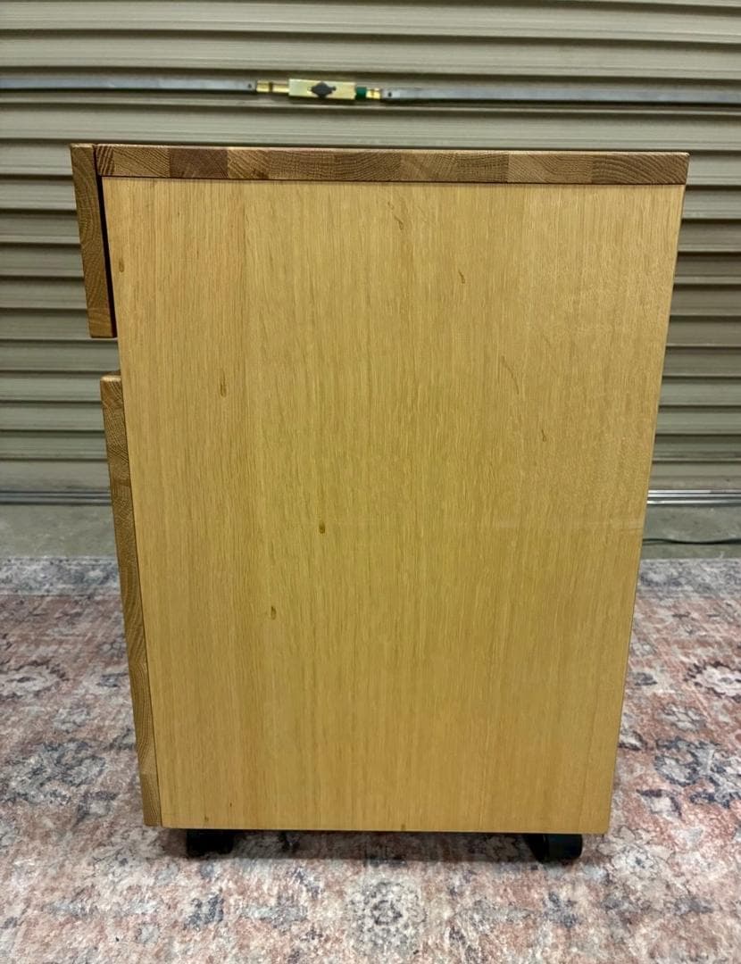 廃盤品 無印良品 オーク無垢材 デスク キャビネット セット