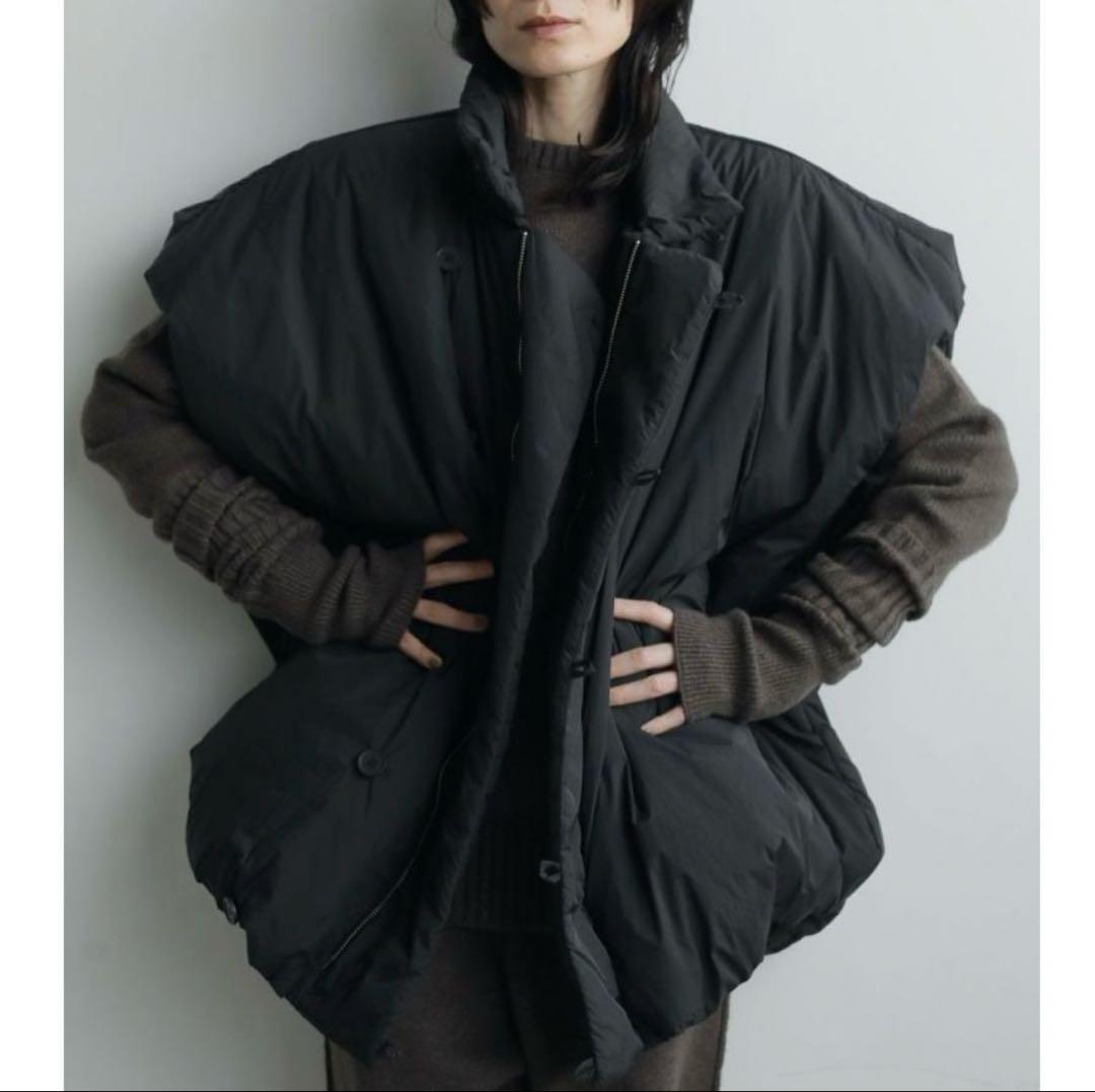 anuke Volume Over Vest ブラック　36 アンヌーク