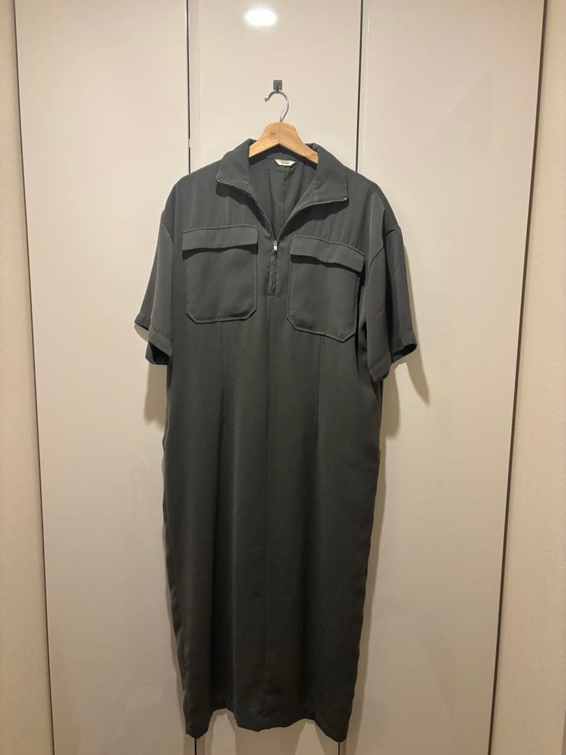 CLANE HALF ZIP MILITARY ONE PIECE クラネ