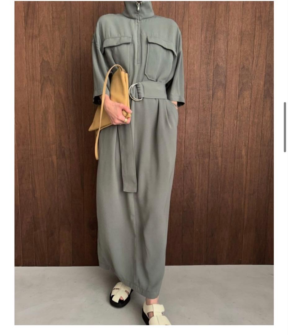 CLANE HALF ZIP MILITARY ONE PIECE クラネ