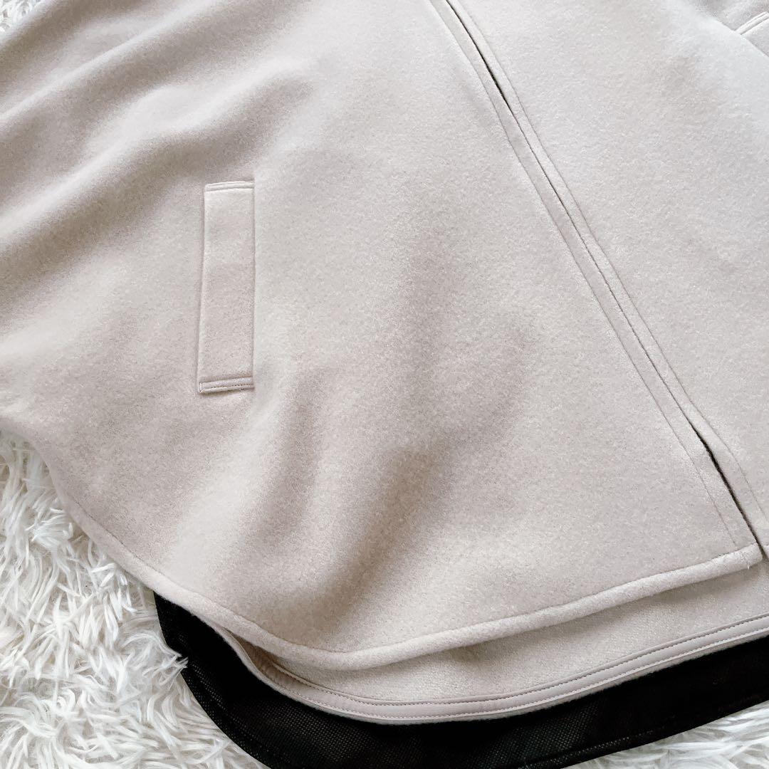 極美品✨25aw♡BEARDSLEY ウールポンチョコート アイボリー Fサイズ