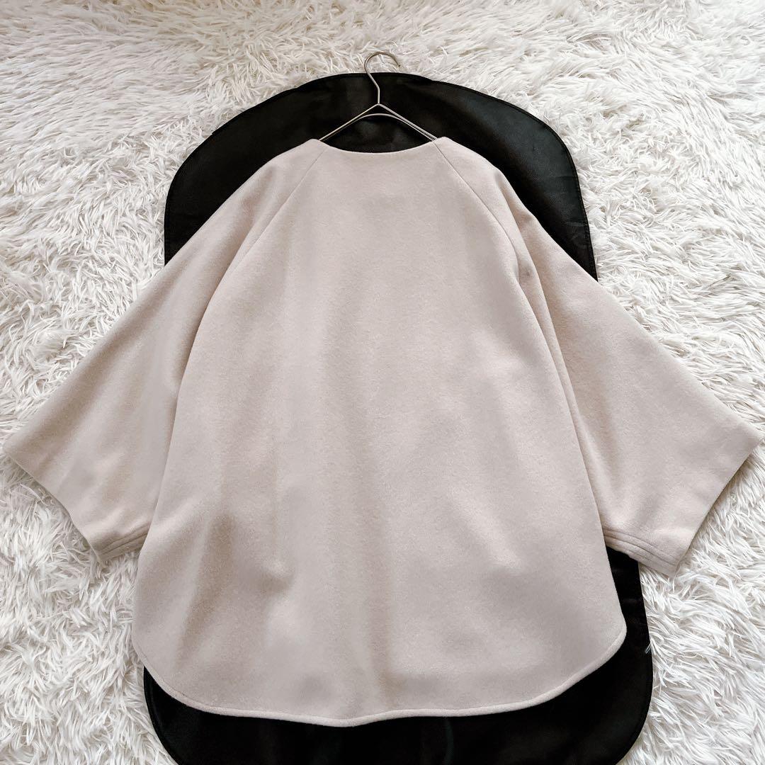 極美品✨25aw♡BEARDSLEY ウールポンチョコート アイボリー Fサイズ