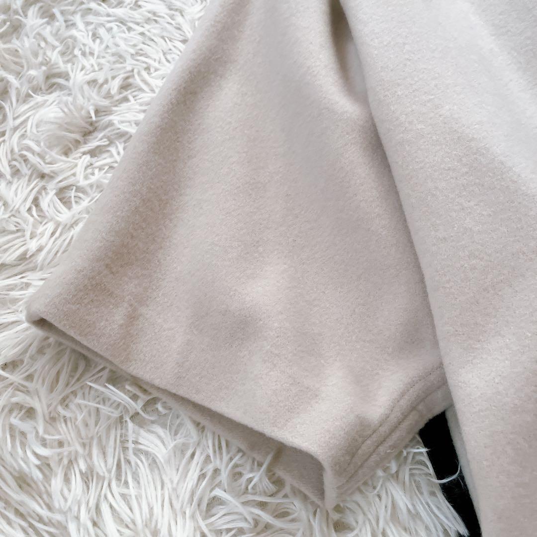 極美品✨25aw♡BEARDSLEY ウールポンチョコート アイボリー Fサイズ