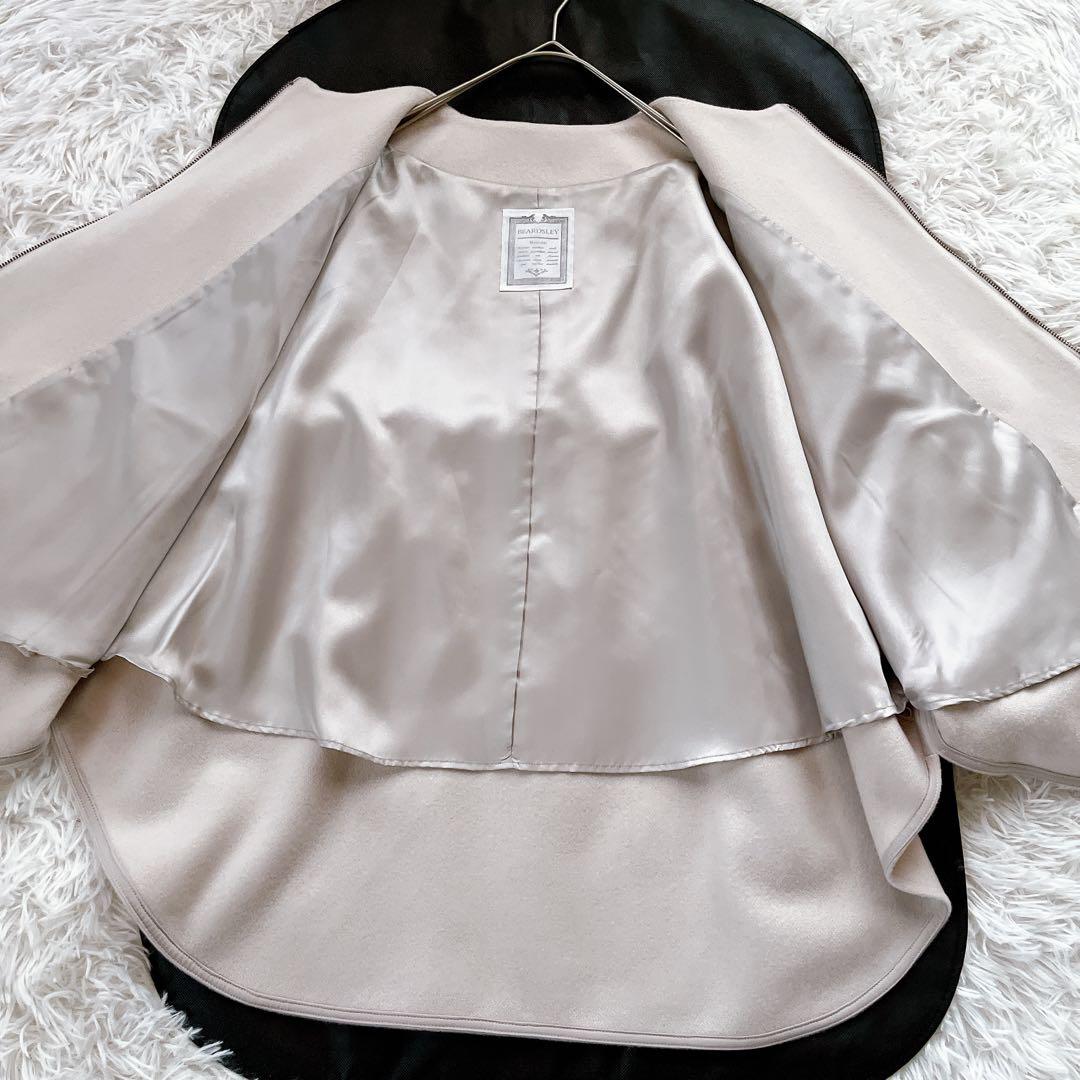極美品✨25aw♡BEARDSLEY ウールポンチョコート アイボリー Fサイズ