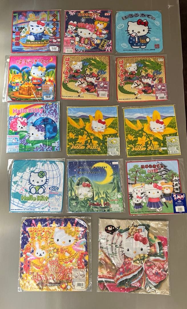 最終値下げ キティちゃん ✨レア✨ご当地キティ プチタオル 249枚 まとめ売り