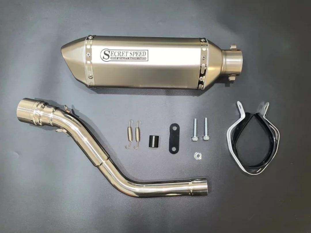 専用スリップオンマフラー異形サイレンサー KLX ソリッドDトラッカー250