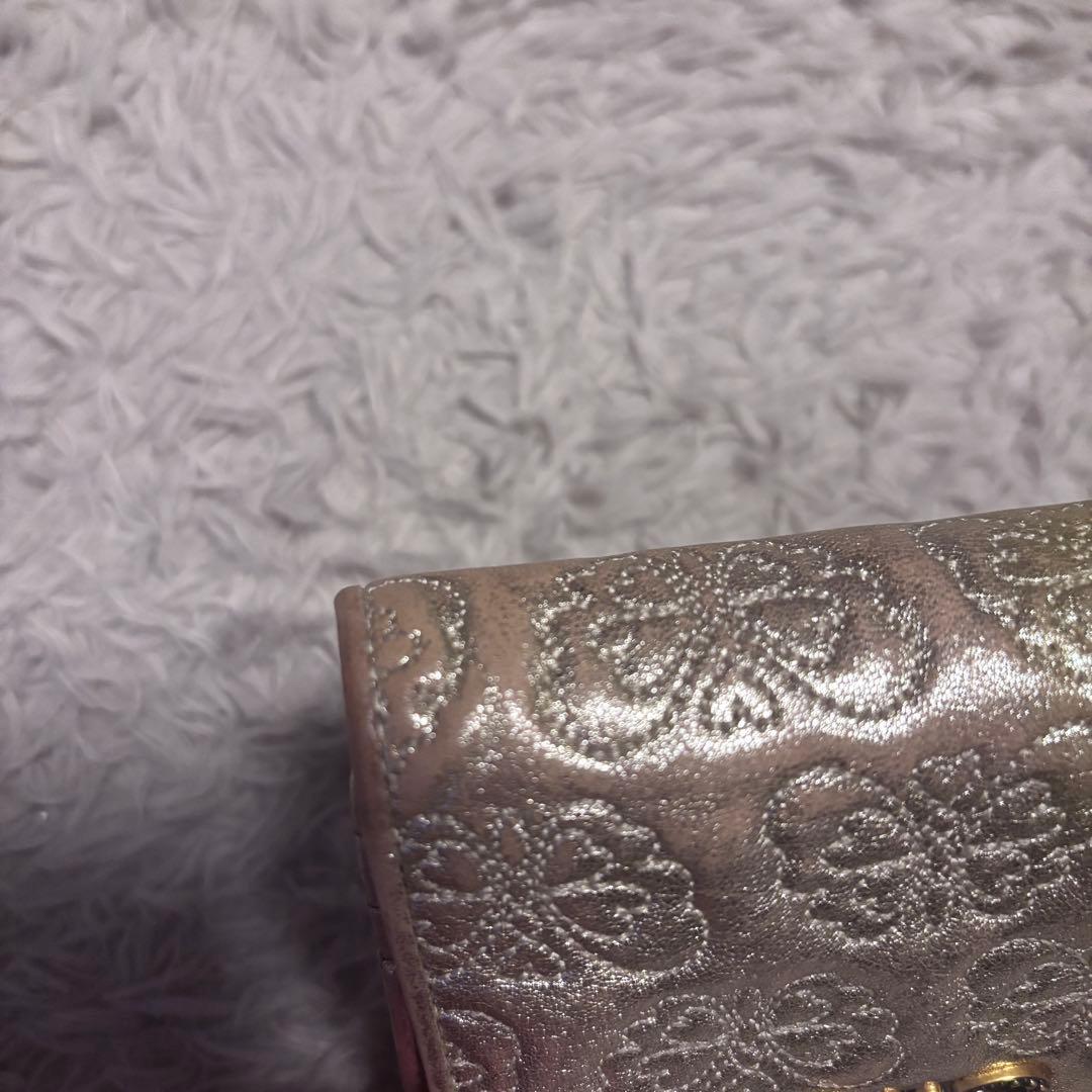 ANNA SUI ゴールド 二つ折り財布