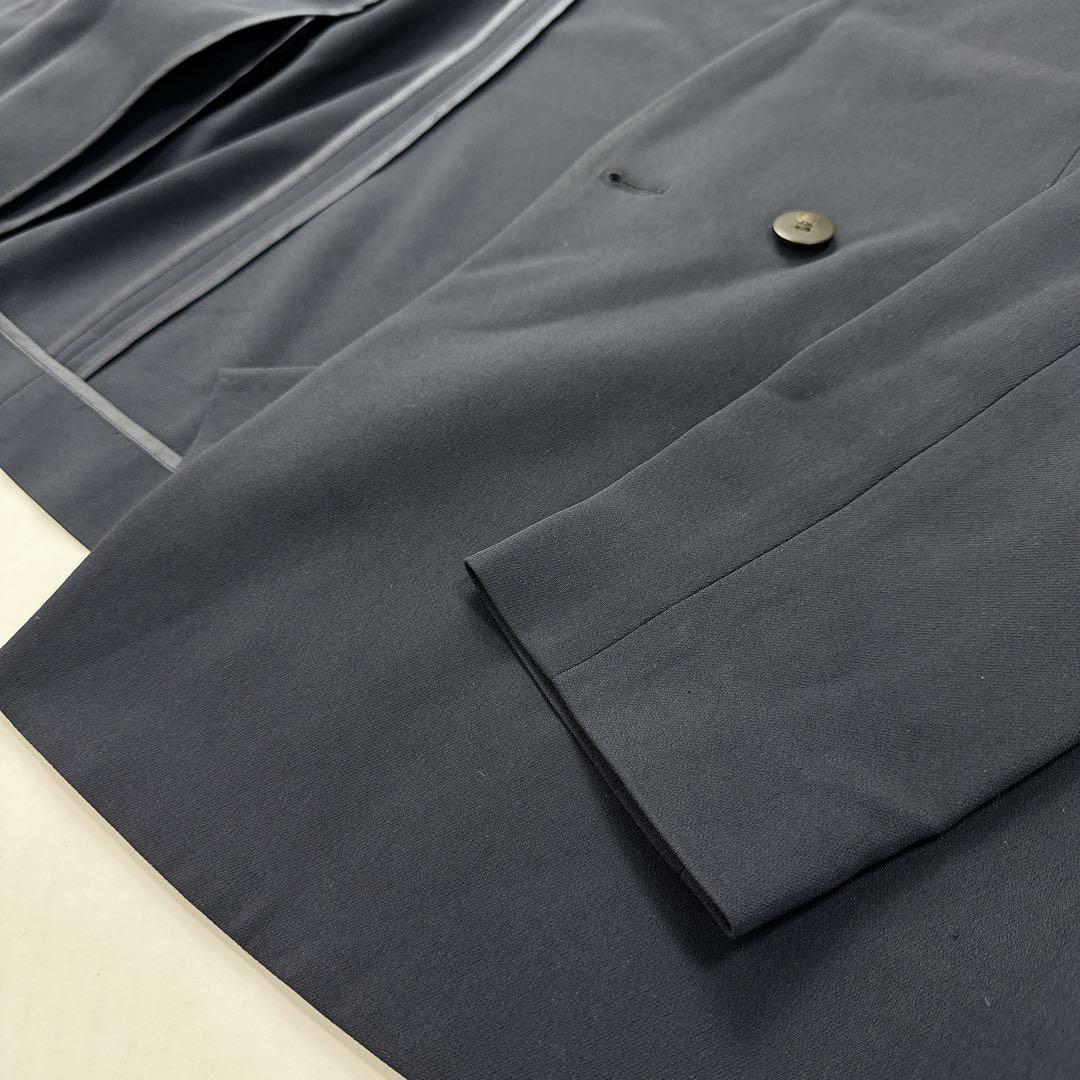 セオリーリュクス　サイズ38 ノーカラーダブルブレストジャケット　ネイビー