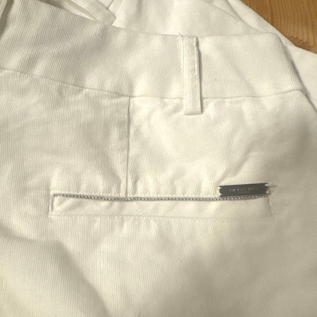 モラビト スティル 細畝コーデュロイパンツ 38 ホワイト