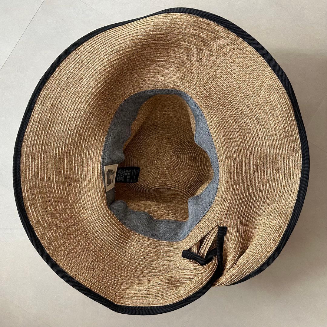 CA4LA 麦わら帽子 リボン カシラ