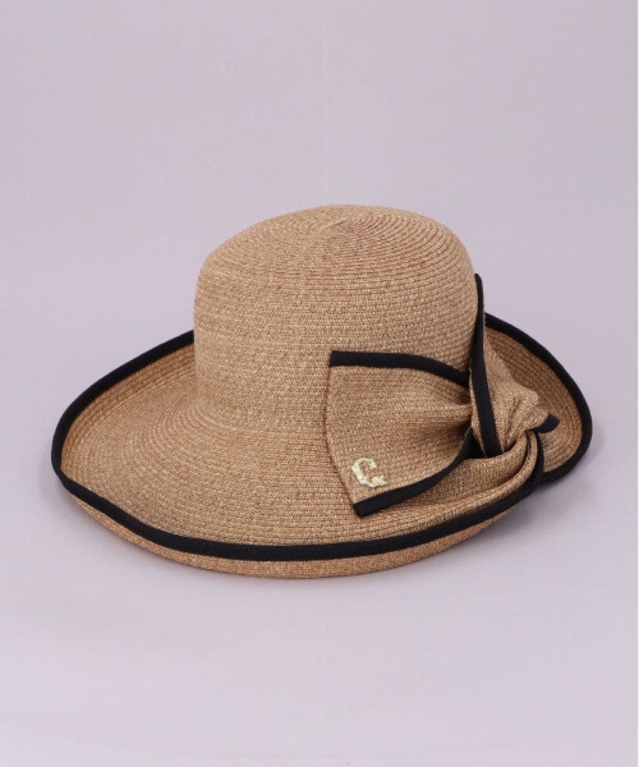 CA4LA 麦わら帽子 リボン カシラ