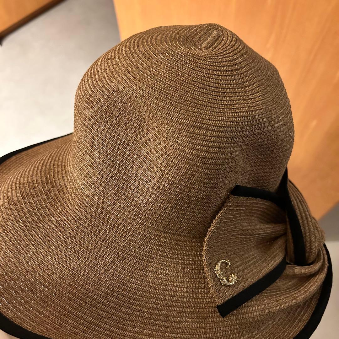 CA4LA 麦わら帽子 リボン カシラ