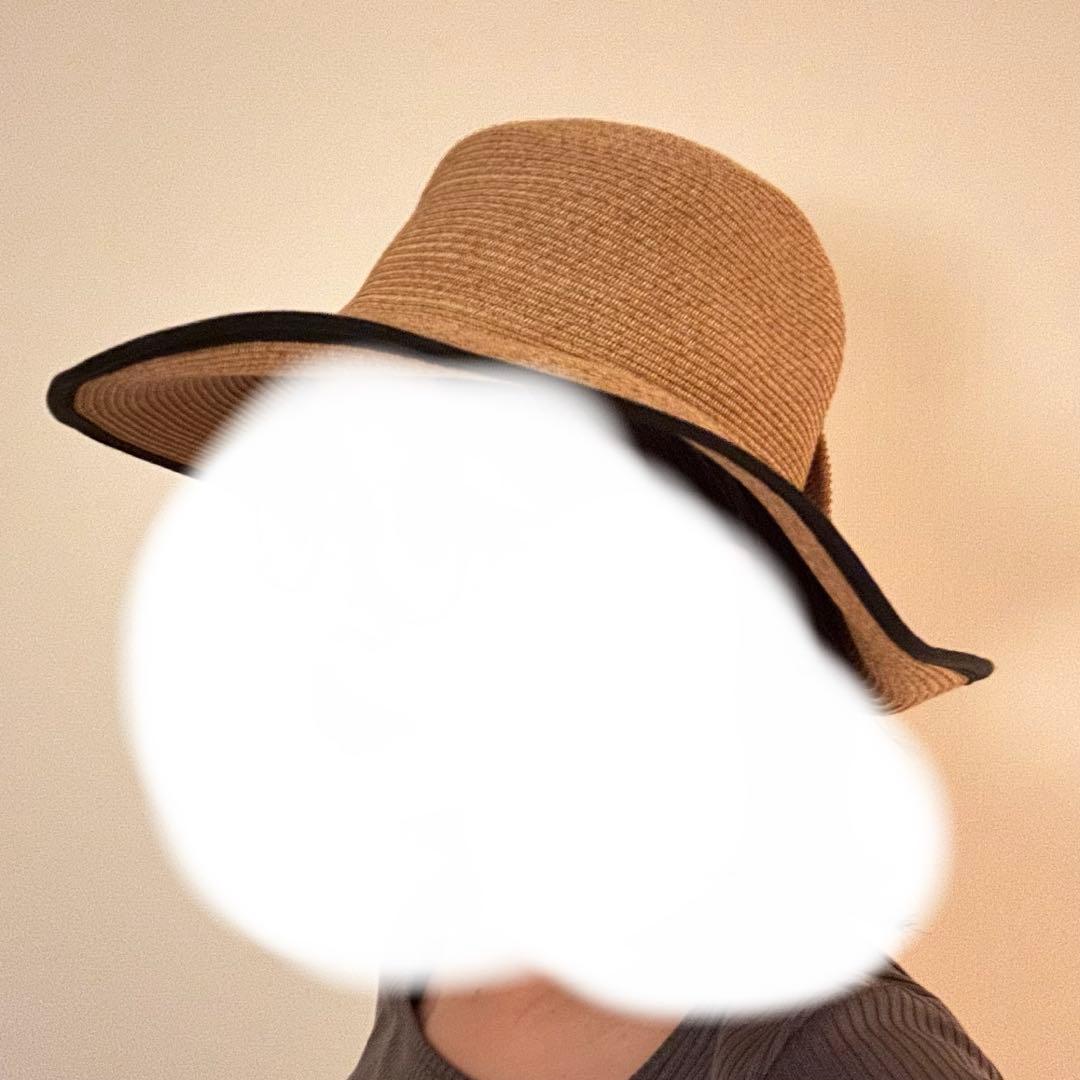 CA4LA 麦わら帽子 リボン カシラ