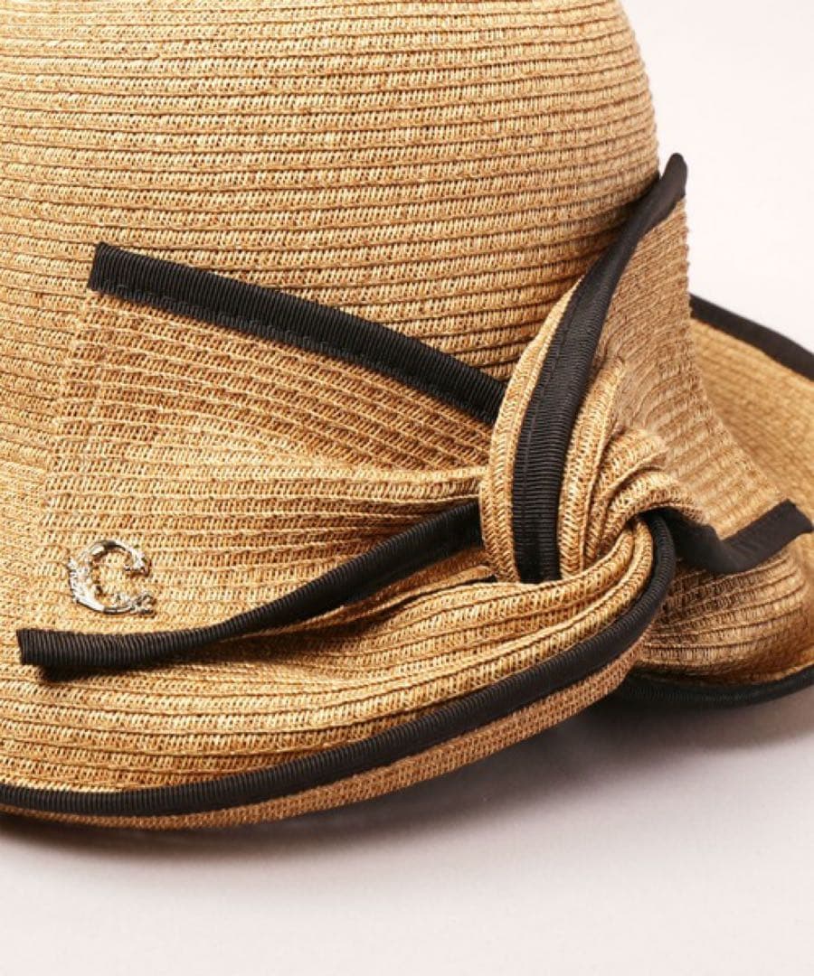 CA4LA 麦わら帽子 リボン カシラ