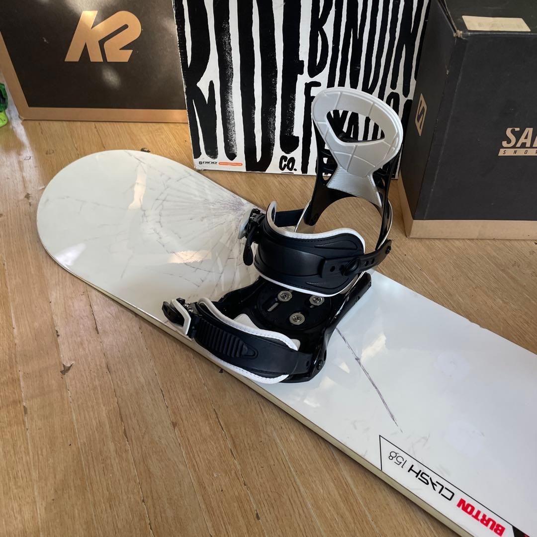 BURTON×MARSHALL　バートン　スノーボードセット　バインディング付