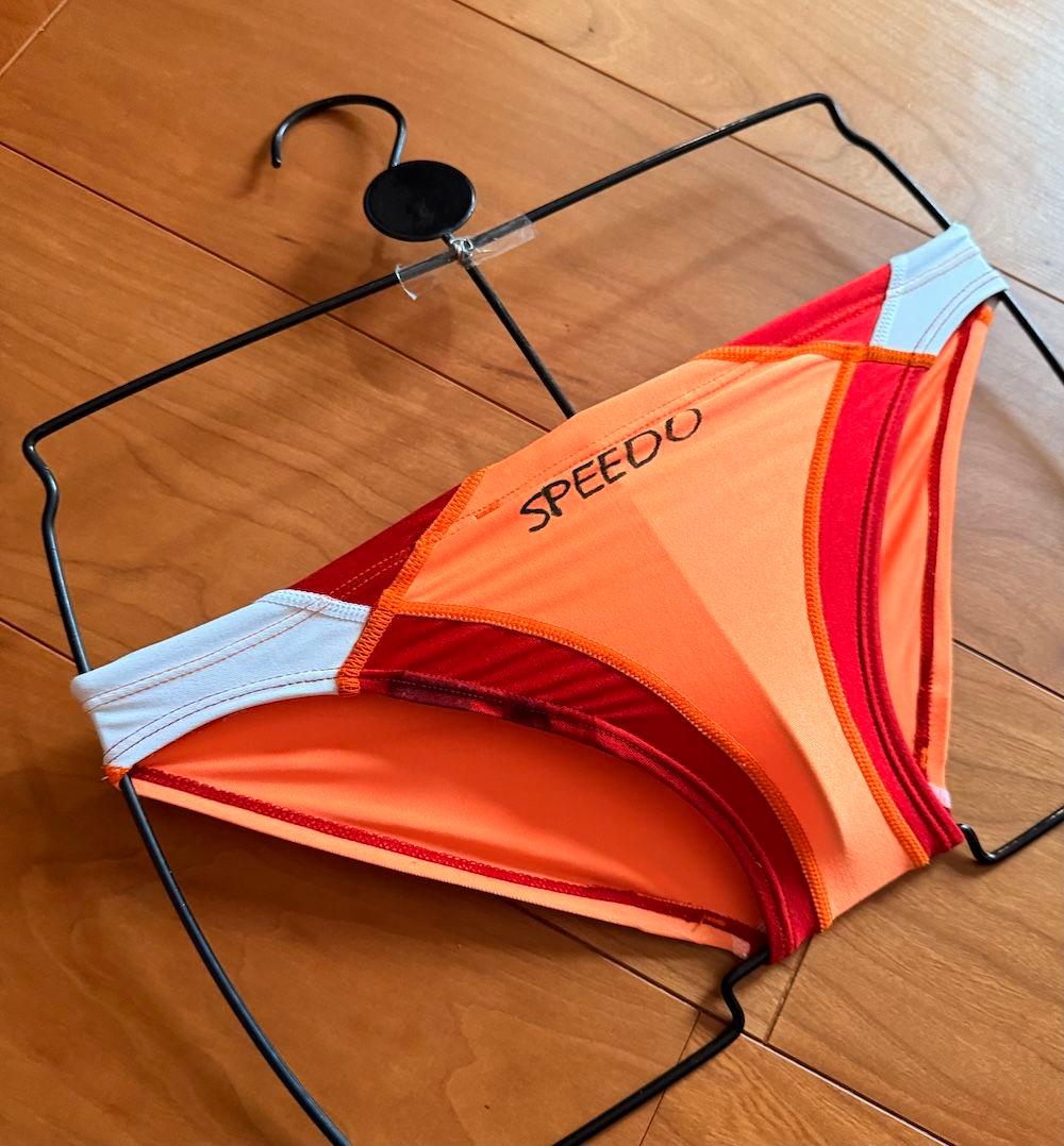 MIZUNO RQ632　オレンジ×レッド　ライフセーバー光沢 140 競パン