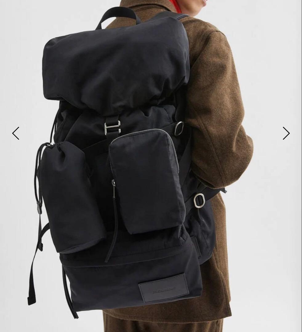 【新品未使用】ジルサンダー　バックパック（ブラック）