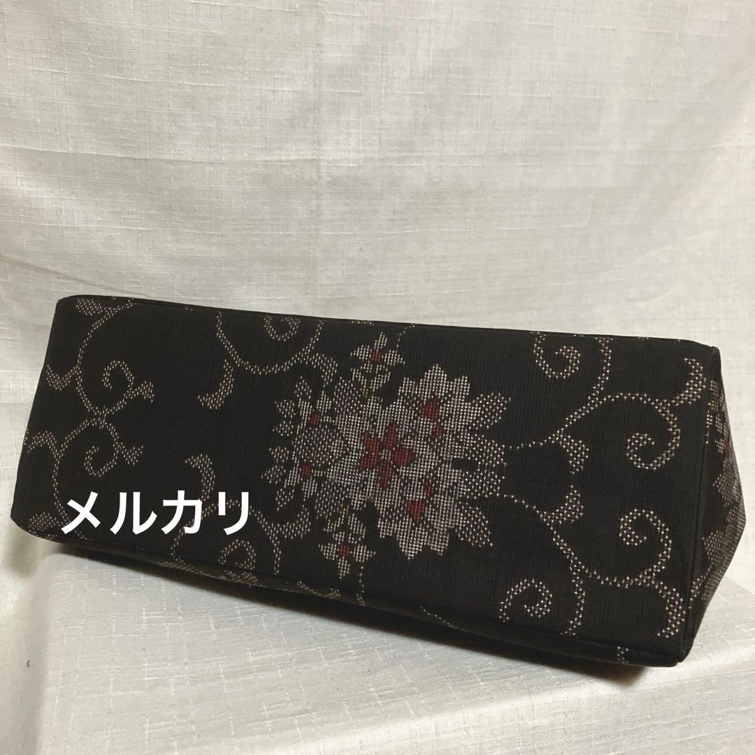 本場泥大島紬龍郷　ハンドメイド　親子がま口長財布　本場泥大島経緯絣　がま口バッグ