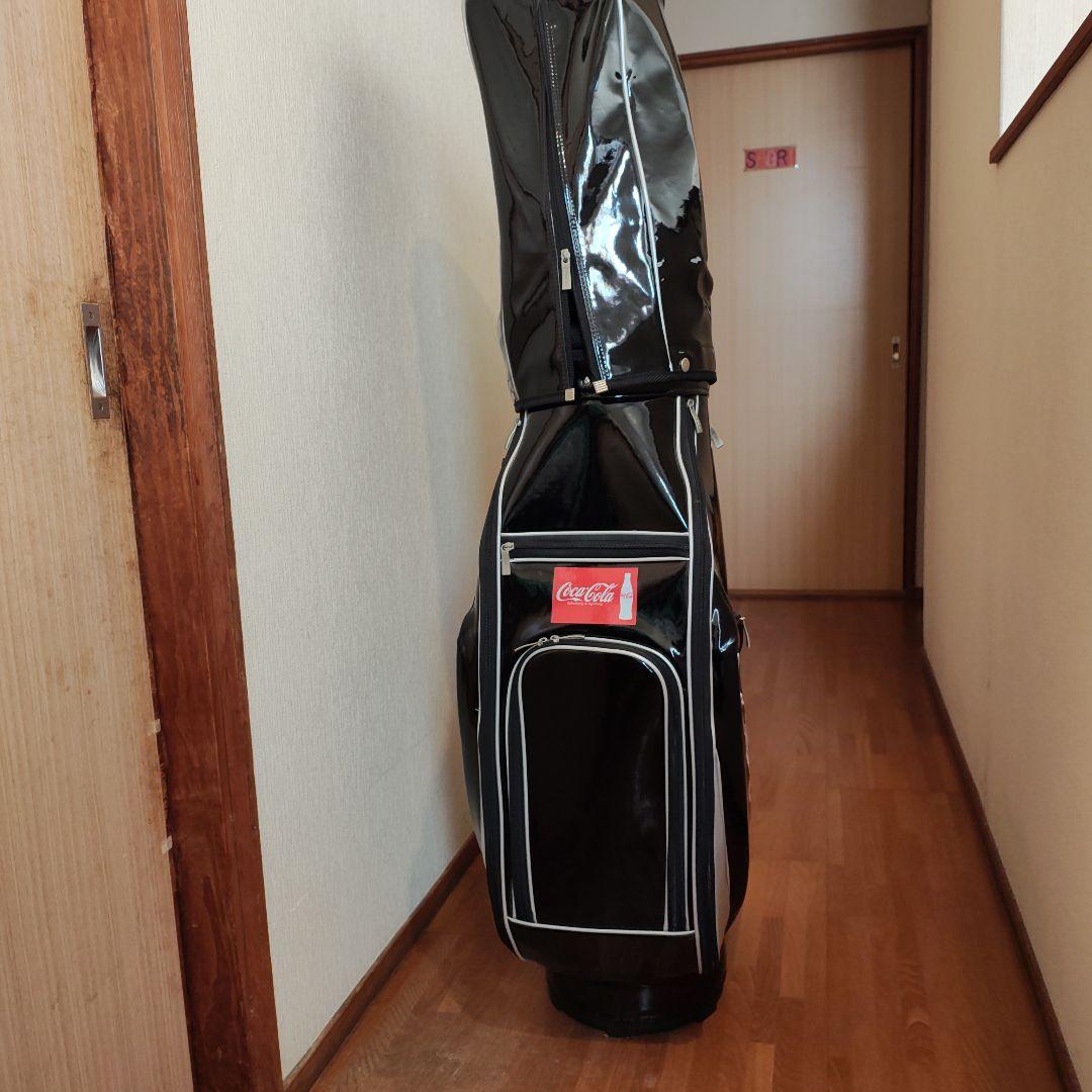 Kasco ゴルフキャディバッグ 黒エナメル
