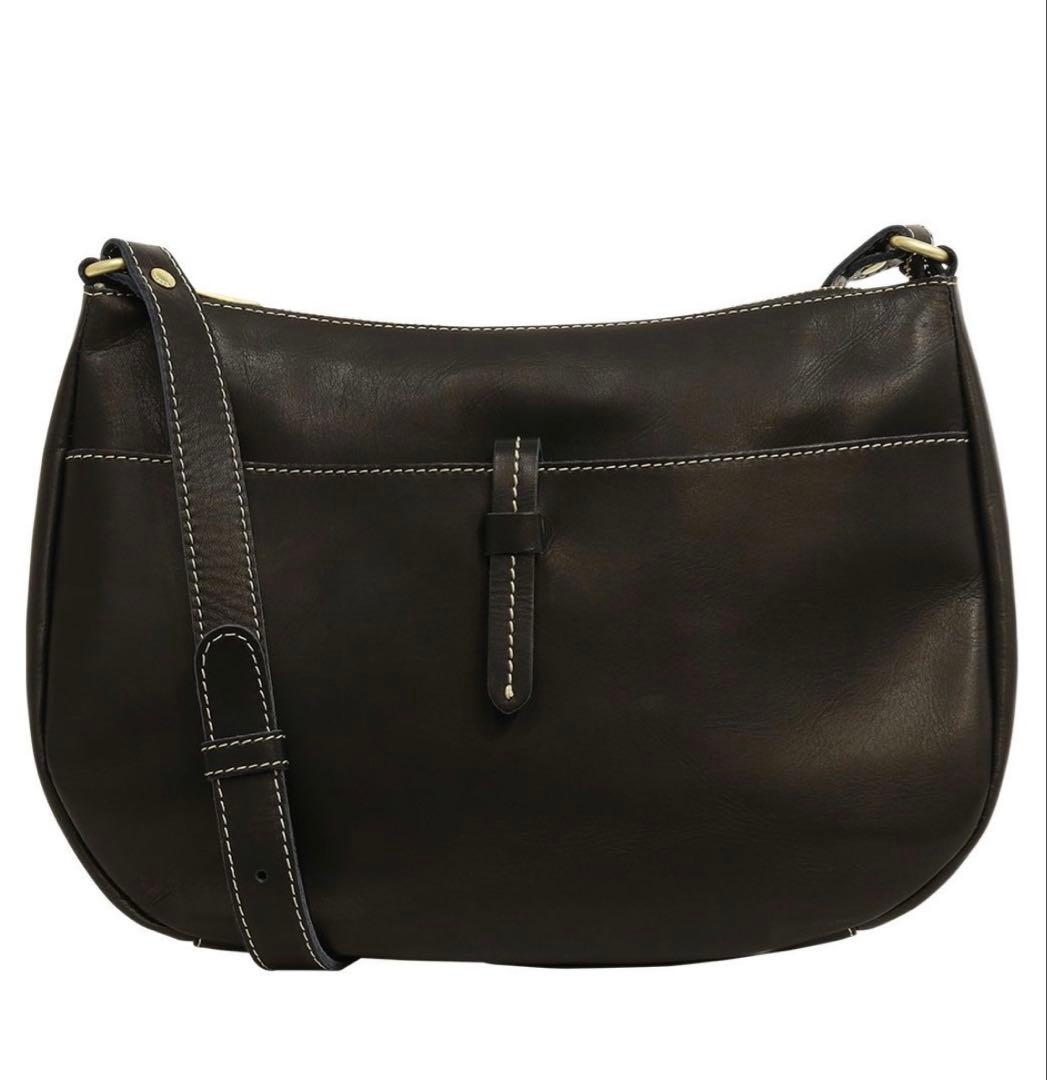 新品未使用kissora黒いレザーショルダーバッグ