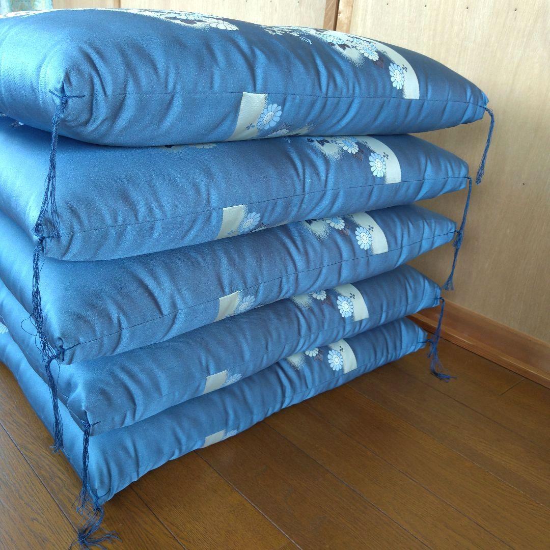 婚礼 座布団 御所車柄 未使用 房付き 5枚セット