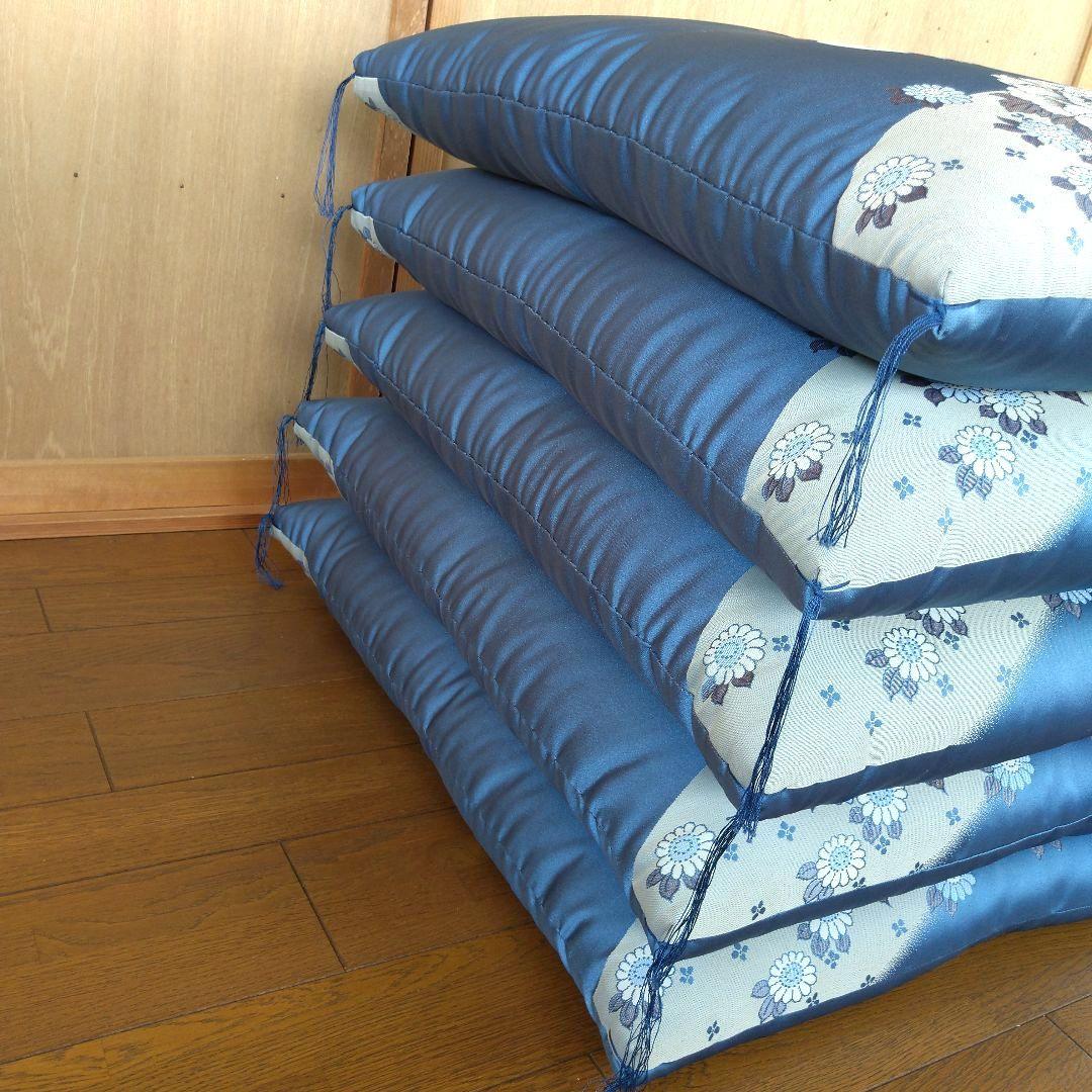 婚礼 座布団 御所車柄 未使用 房付き 5枚セット