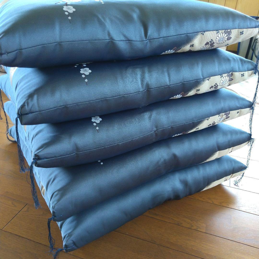 婚礼 座布団 御所車柄 未使用 房付き 5枚セット