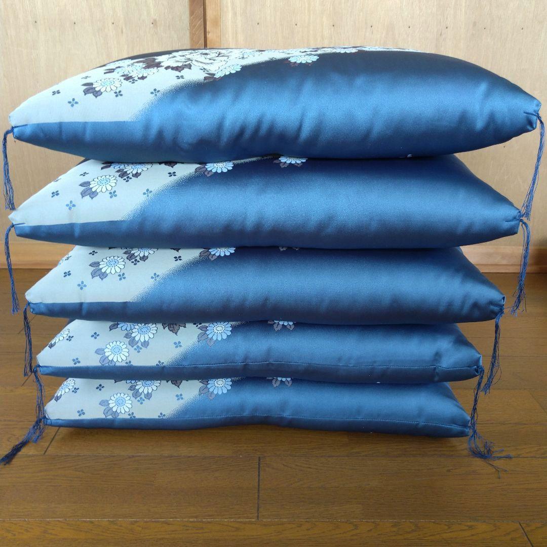 婚礼 座布団 御所車柄 未使用 房付き 5枚セット