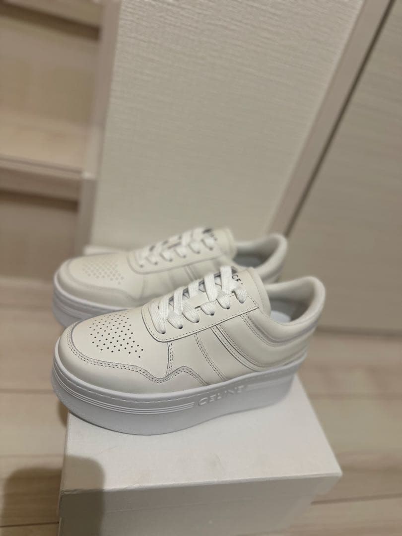 来週まで！CELINEブロックスニーカーウェッジアウトソール36